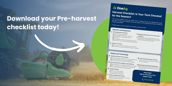 Harvest Tech checklist Harvest 2025 Oneag Technologies checklist
